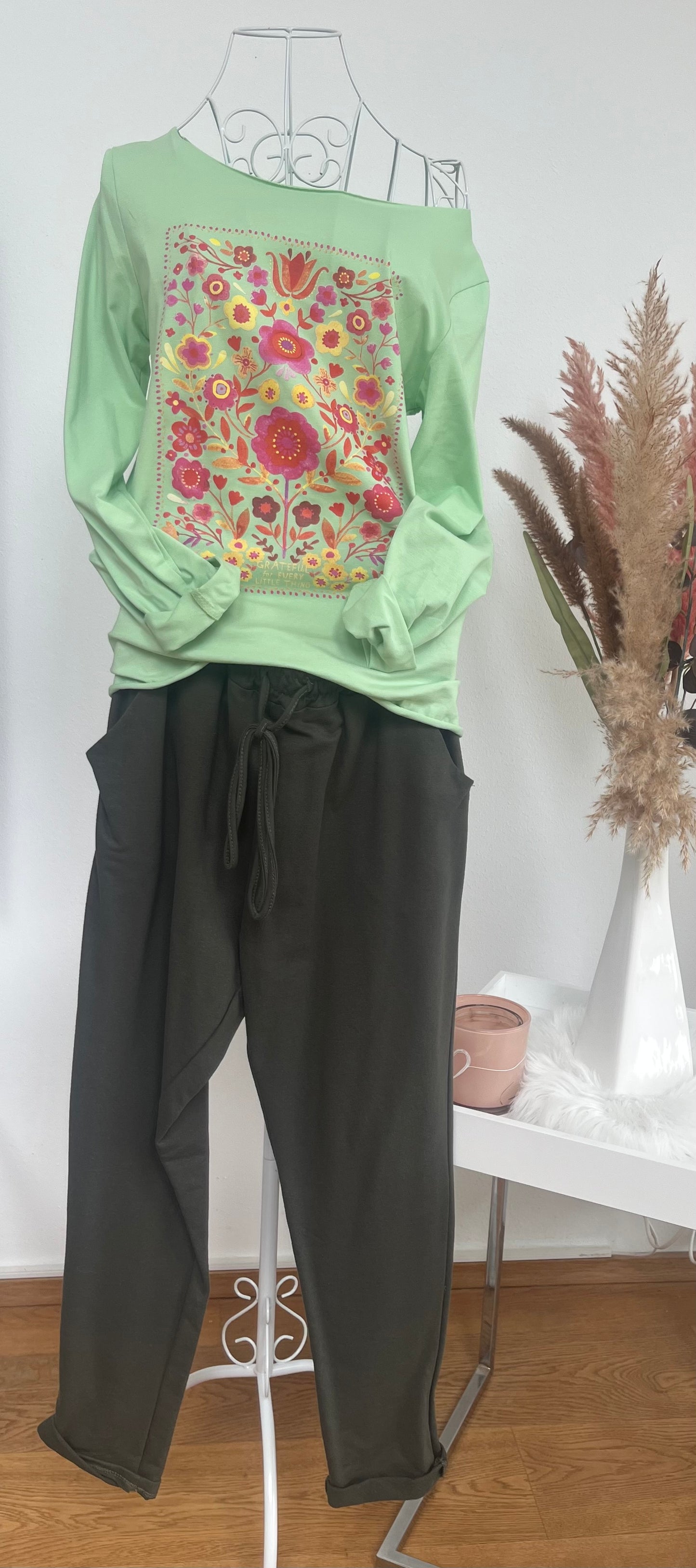 Langarmshirt „Blumen“