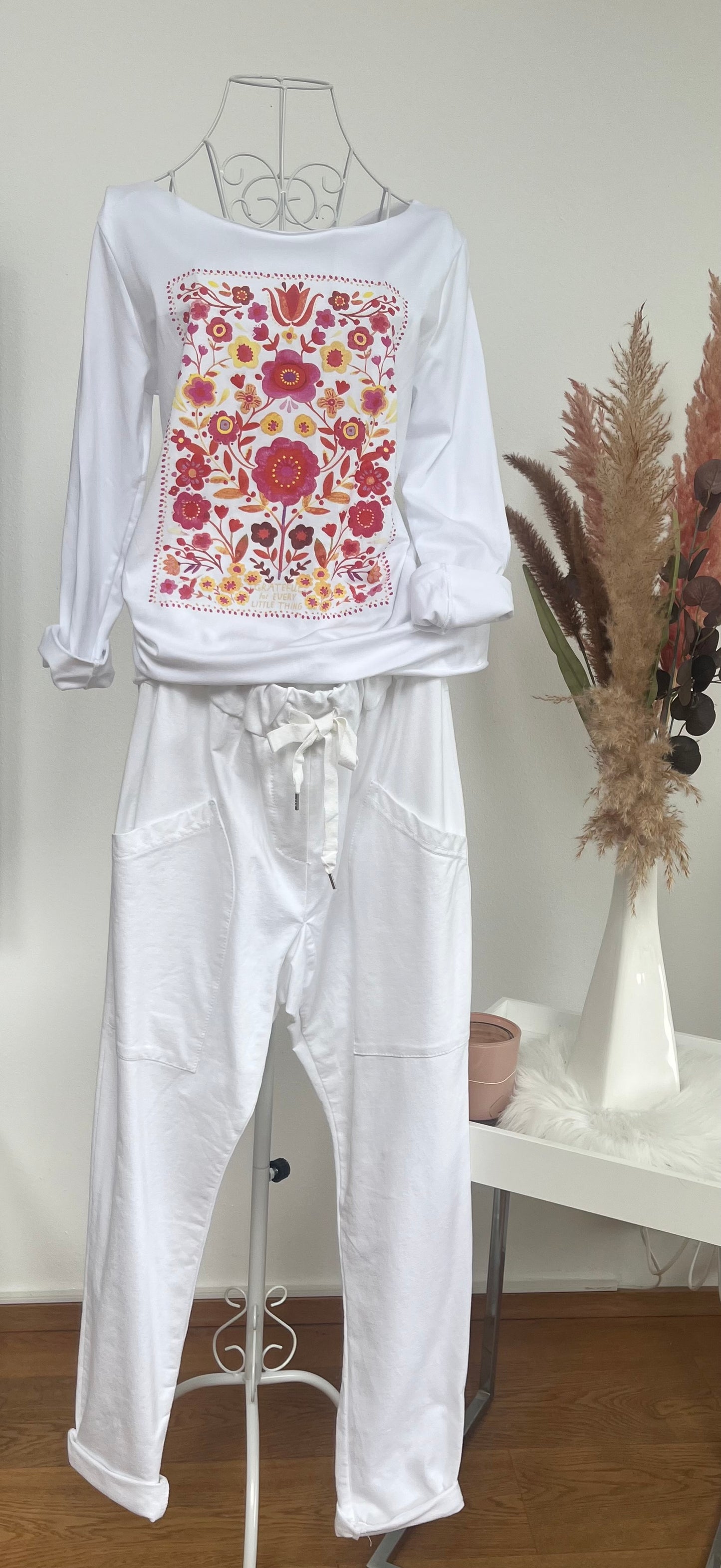 Langarmshirt „Blumen“