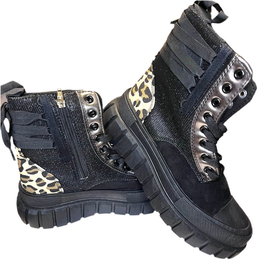 Boots Leo/Glitzer Details