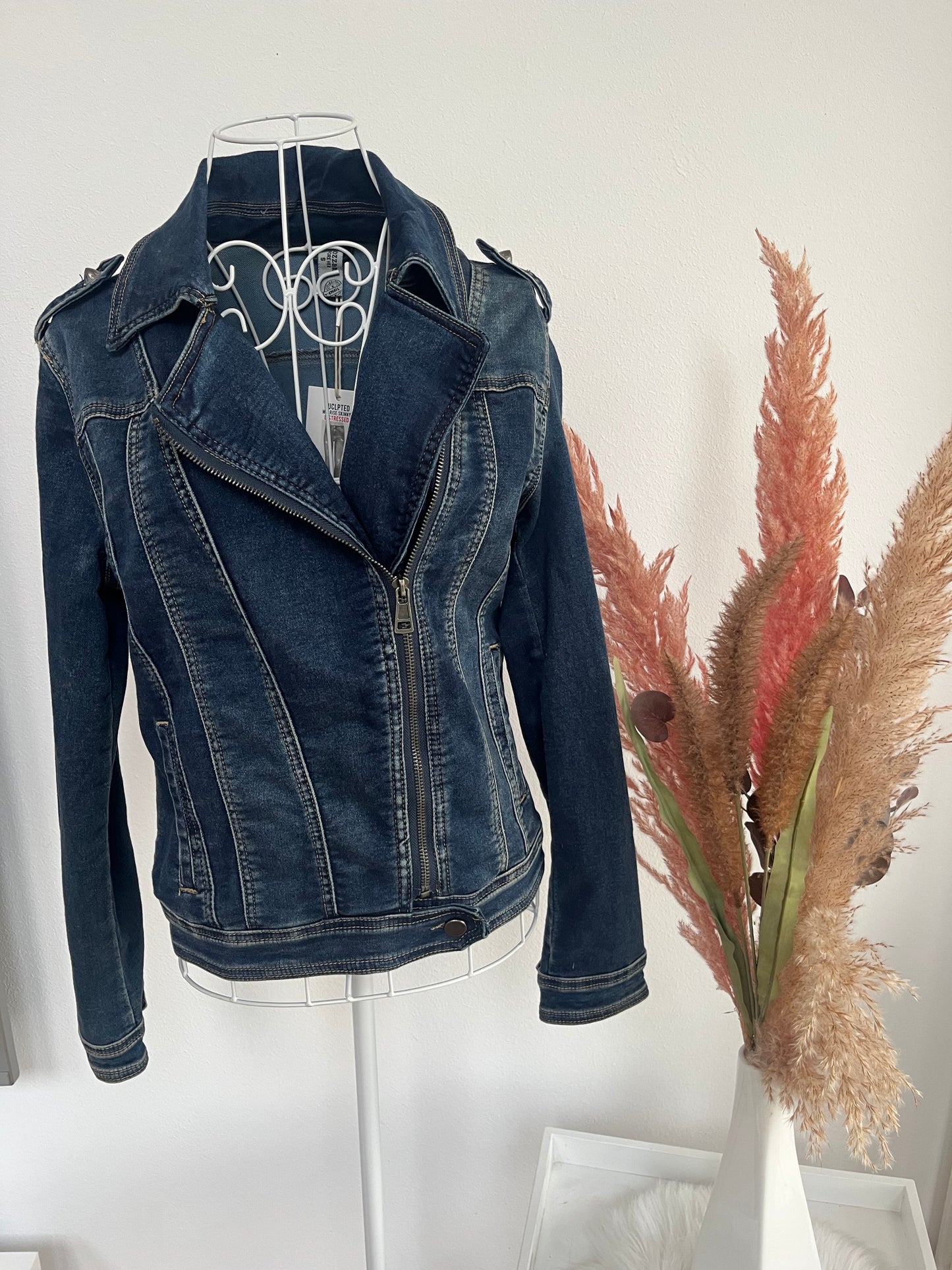 Biker Jeansjacke