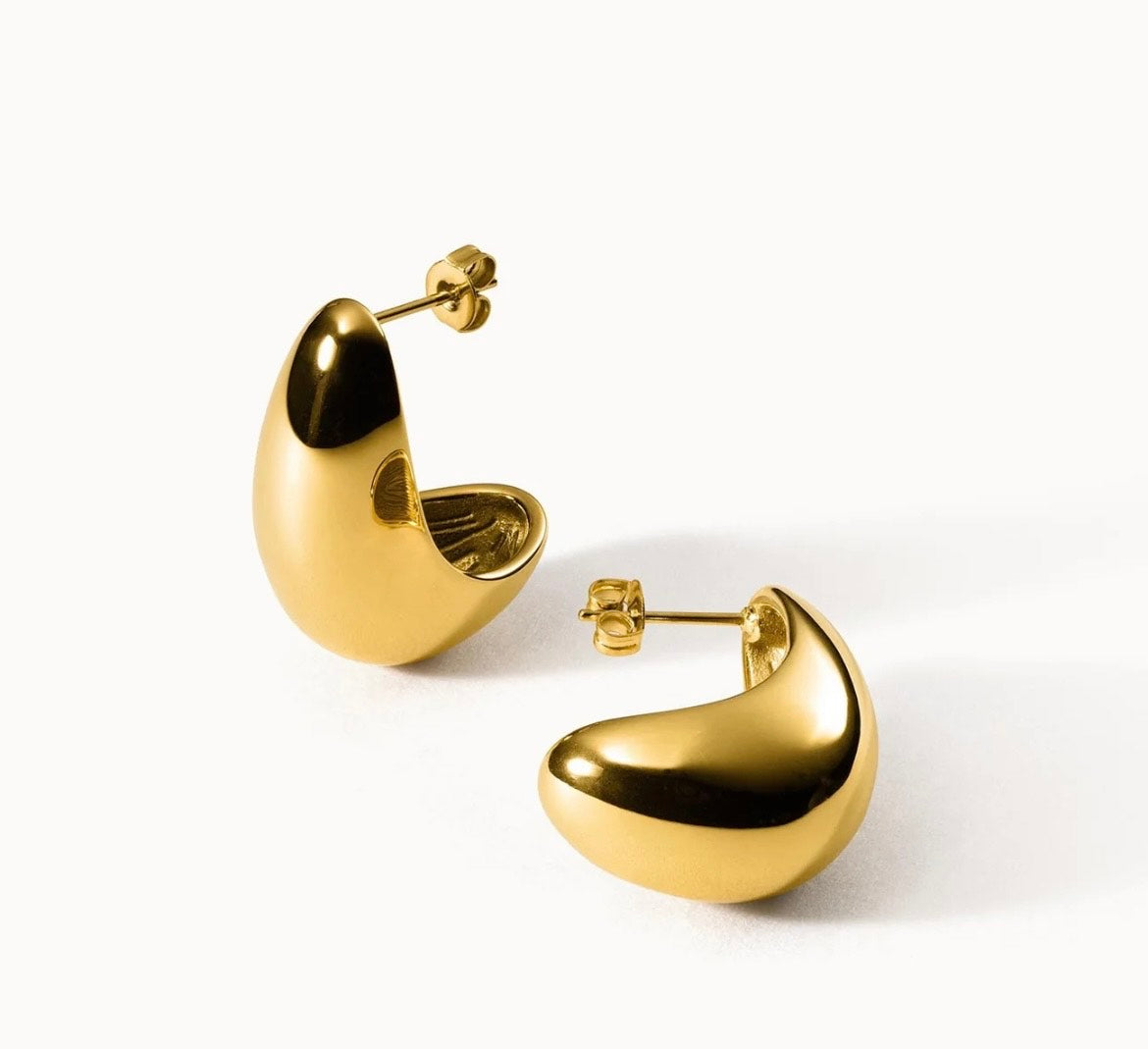 Ohrringe Tropfen Gold/Silber