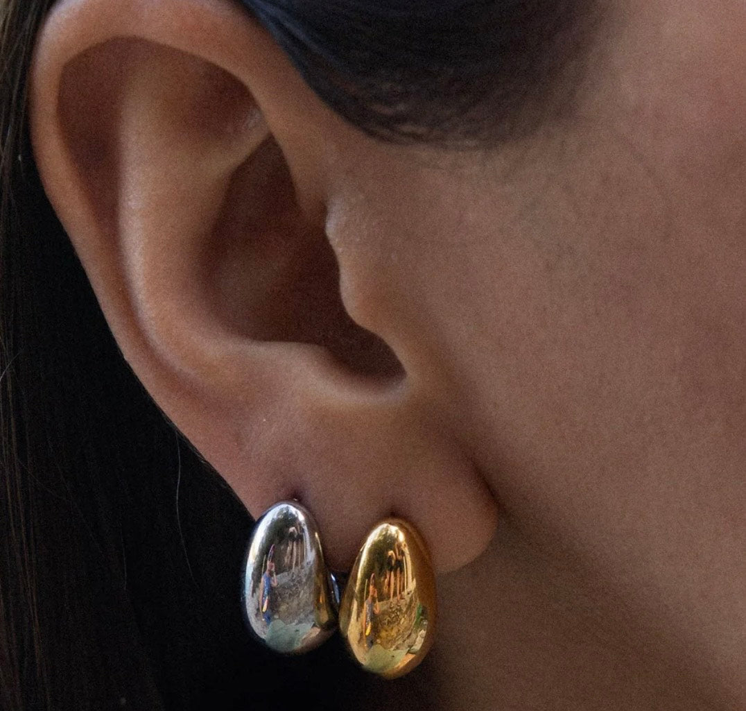 Ohrringe Tropfen Gold/Silber